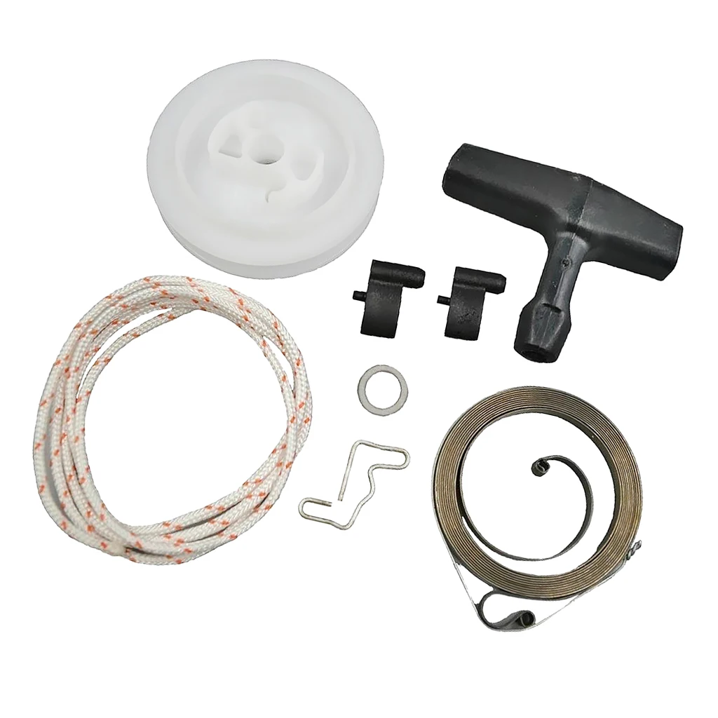 Starter Spring Pulley Pawl Starter Handle Starter Rope Rewind Spring for STIHL 029 MS290 # 1121 195 3400