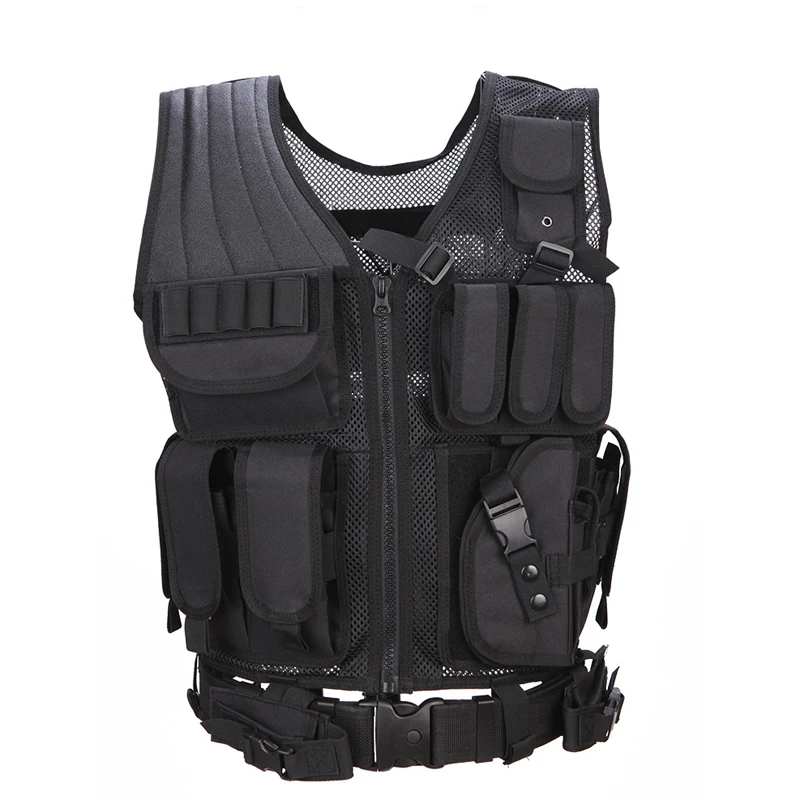 

4 Colors Outdoor Hiking Hunting Multi Pocket Vest Waistcoat Men Fishing Jackets Army Green Hiking Camping Climbing Accessories