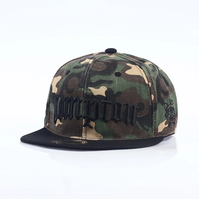 10 шт/лот Compton мужская Кепка Snapback камуфляжная хип-хоп бейсболка для мужчин кости 4 стиля - Цвет: Camouflage