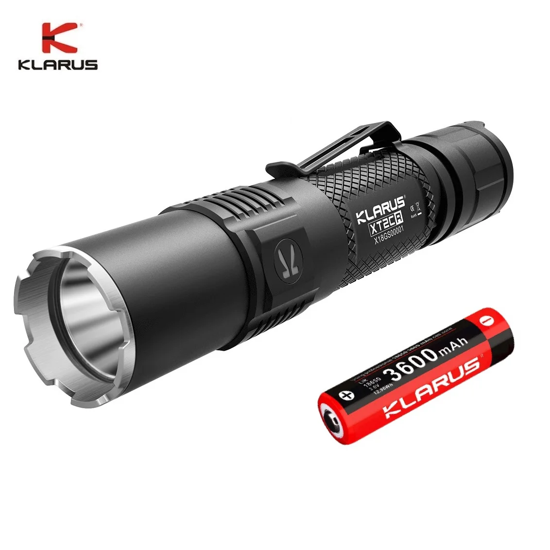 2020 KLARUS XT2CR Rechargeable LED Flashlight CREE XHP35 HD E4 Powerful Police Flashlight 1600 LM with 18650 Battery for Hiking
