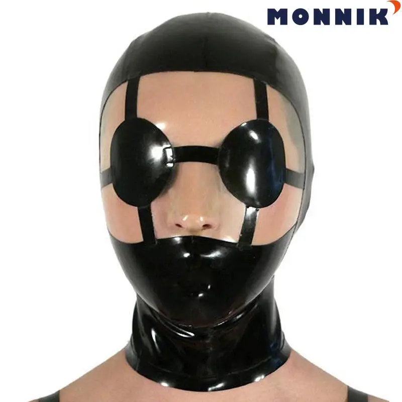 MONNIK латексная маска сексуальные латексные резиновые маски с капюшоном ниндзя