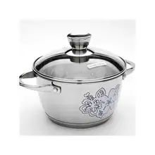 Кастрюля MAYER& BOCH, 1,9 л, цветочный рисунок