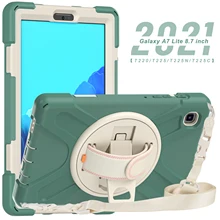 

Samsung Galaxy Tab A7 8.7 T220 T225N shockproof case with bracket and shoulder strap for Samsung A7 Lite 8.7 SM-T220 T225 case