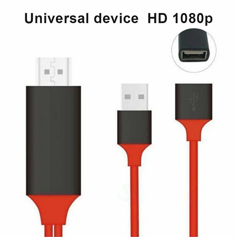 Ультра высоких скоростях HDMI к телевизору кабель USB к HDMI 3-в-1 Экран проекции кабель LB88