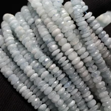 Meihan 3-5*7-8 мм натуральный бразильский Аквамарин граненый Рондель Шарм драгоценный камень для изготовления ювелирных изделий дизайн