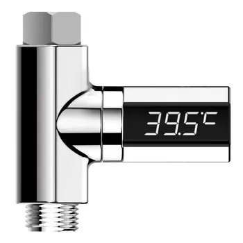 

LED Display Water Shower Thermometer Self-Generating Electricity Water Temperature Monitor Energy Smart Meter thermometer