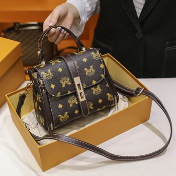 

Women's 2020 bags new trend line ladies messenger bag niche design bucket bag fashion small bag