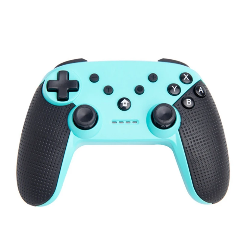Беспроводной игровой джойстик Bluetooth для геймпад для nintendo Switch Lite Pro контроллер PC паровой - Цвет: Green and black