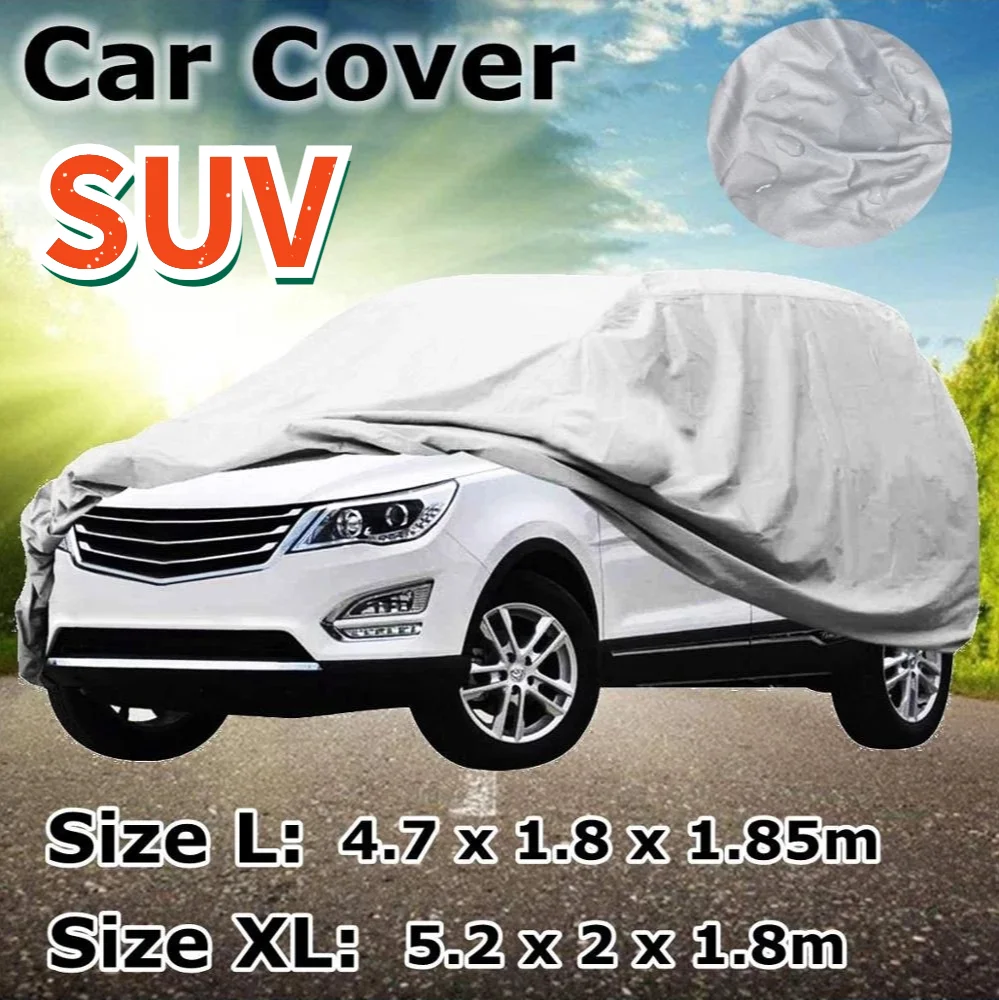 Universal SUV Full Car Covers Indoor Outdoor Windproof Anti Dust Sun