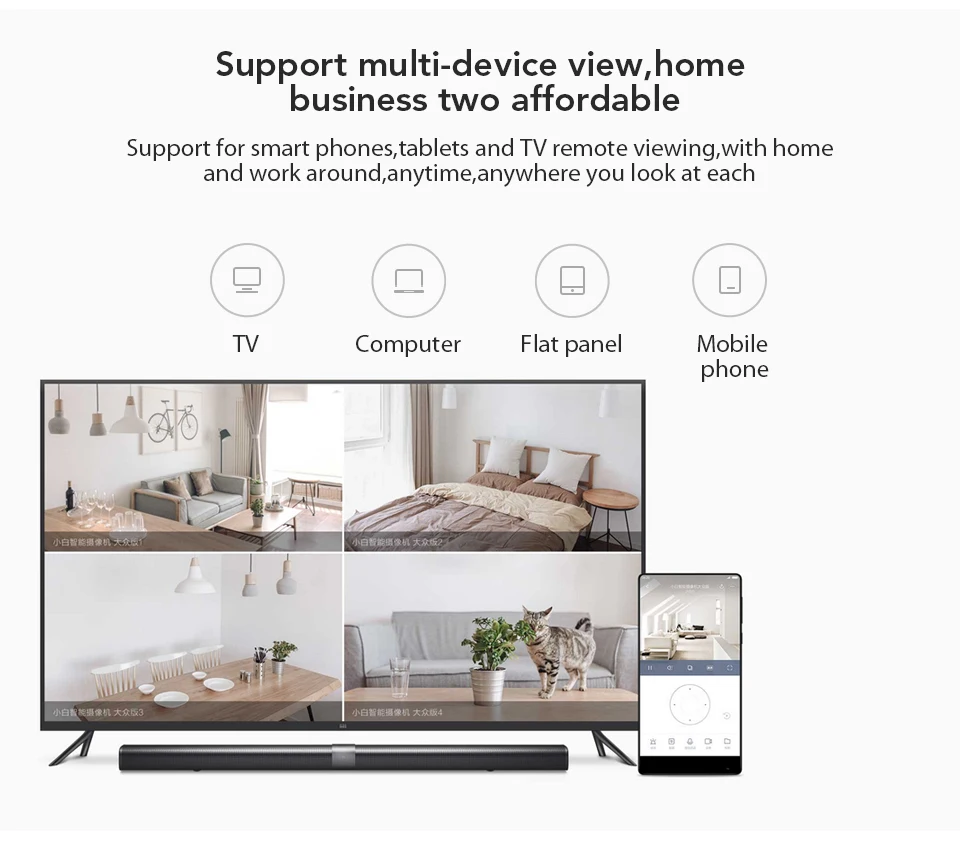 Xiaomi Mijia Xiaobai Smart Camera Popular Version 720P HD Wireless Wifi Infrared Night Vision 100.4 Degree IP Home Cam CCTV (9)