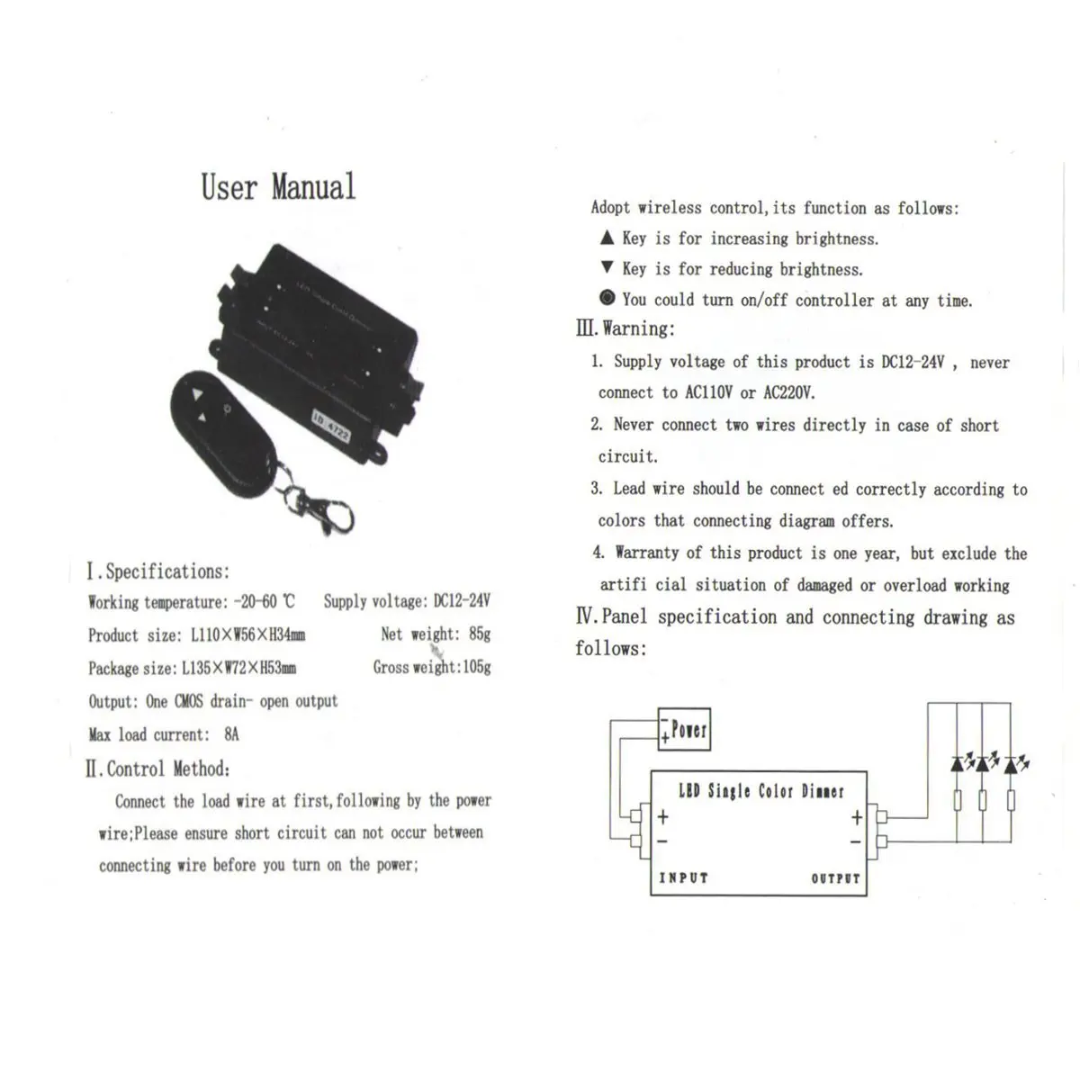 80PCS 5 Colors SMD5050 LED Module Store Strip Light Front Window Lamp + Power Supply + Remote DC12V