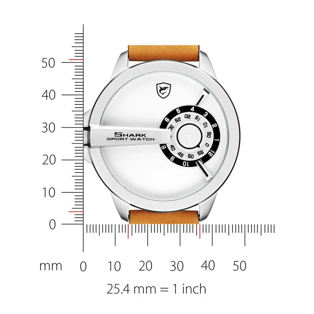 Крутые модные спортивные часы SHARK с большим циферблатом, военные кварцевые мужские часы с кожаным ремешком, высококачественные наручные часы Relogio Masculino/SH566