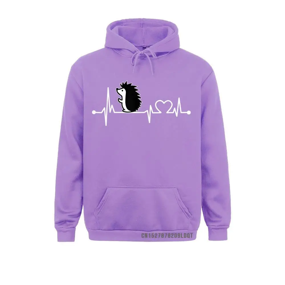 Long Sleeve Hoodies  Women's Sweatshirts Hedgehog Heartbeat T-Shirt Funny Animal Cool Lover Gift__B8555 Summer Clothes Brand Hedgehog Heartbeat T-Shirt Funny Animal Cool Lover Gift__B8555purple