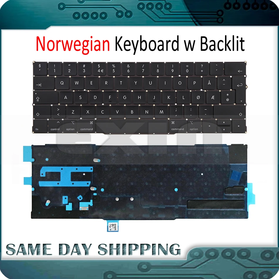 

New for MacBook Pro Retina 13.3" A2159 Norwegian NO Keyboard with Backliht Backlit Sheet Mid 2019 Year