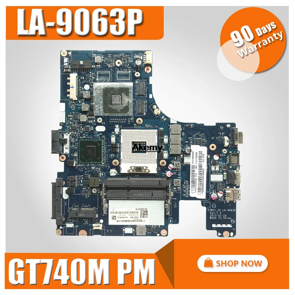 LA-9063P материнская плата для ноутбука For Lenovo Z400 VIWZ1-Z2 с GT740M оригинальная 100% тестовая