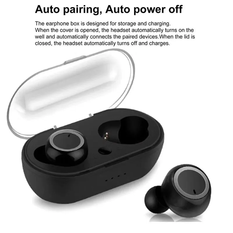 Wireless Bluetooth Earphone W1 TWS Bluetooth 5 0 Auto Pairing In ear Gaming Headsets Earbuds For Iphone Xiaomi Samsung Chip