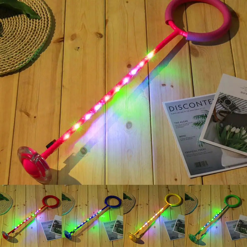 Creative Ring Flash Jumping Foot Ring Children's Fitness Luminous Toy Parent-child Interaction Jumping Ball Toys For Children
