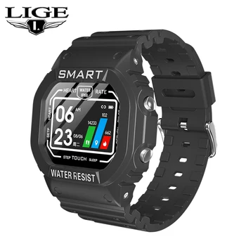

LIGE 2020 New 1.14 Inch Colorful Screen Women Smart Watch Men IP68 Waterproof Heart Rate Monitor Sport watch Fitness Smartwatch