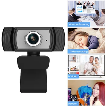 

Camera Video Conferencing USB 1080P Full Built In Microphone Home Office Computer Noise Reduction PC Laptop Teaching HD Webcam