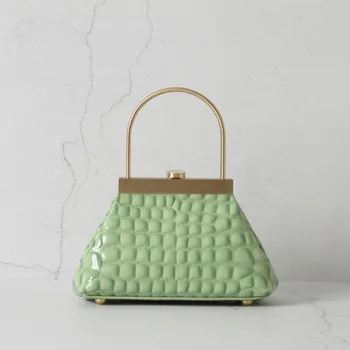 

Fashion Mini Small Vintage Metal Handle Bag Portable 2020 New Women's Bags Ins Purses and Handbags