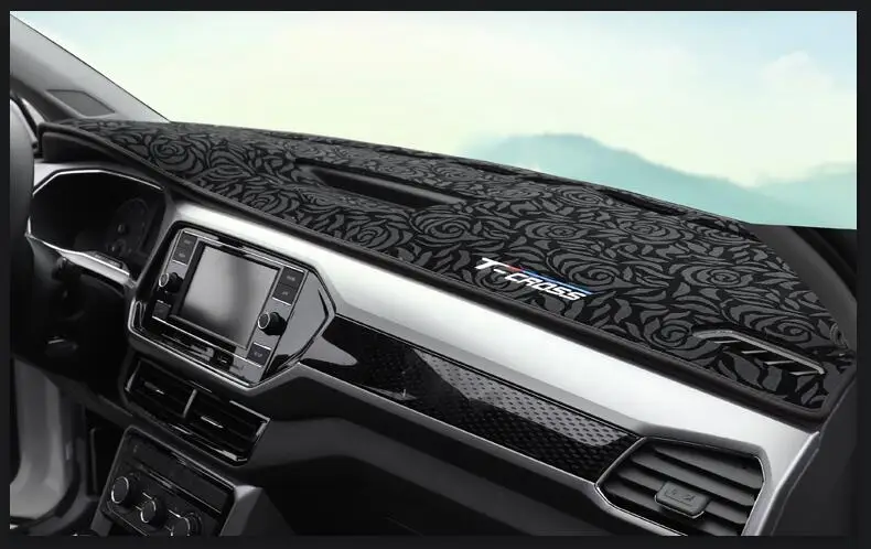 Для Volkswagen VW T-CROSS автомобильные солнцезащитные подушечки, солнечные подушечки для приборной панели, темные коврики, солнечные коврики, автомобильные аксессуары