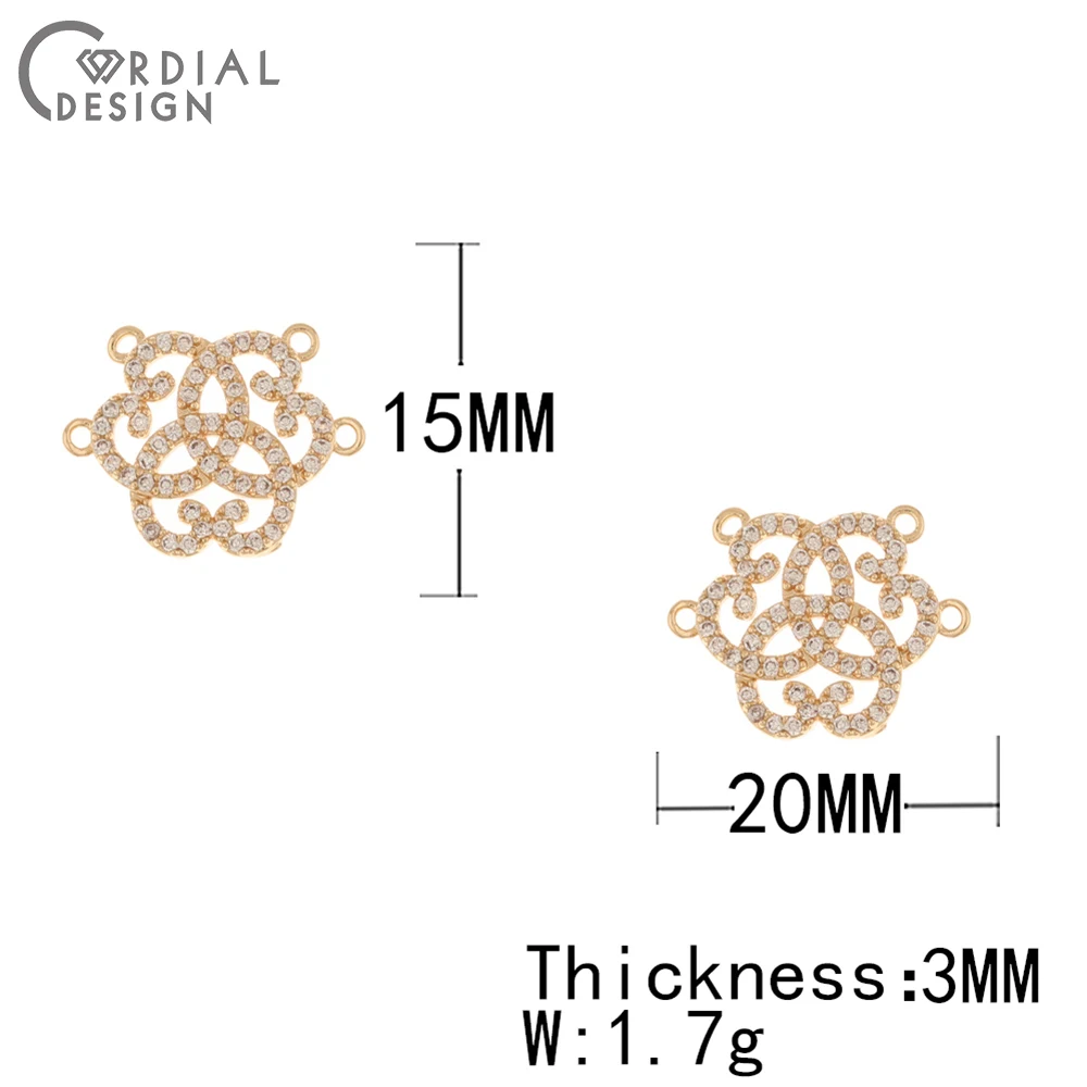Cordial Design 30Pcs 15*20MM Earrings Pendant/Flower Shape/DIY Making/Jewelry Accessories/Hand Made/Jewelry Findings Components - cordial