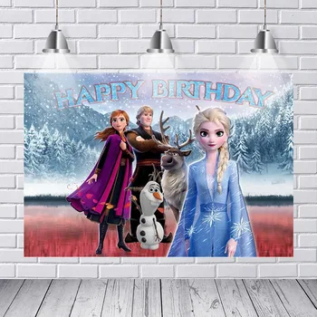 

New Frozen 2 Palace Castle Anna Princess Queen Elsa Olaf Custom Photo Studio Photography Background Backdrop Vinyl Banner