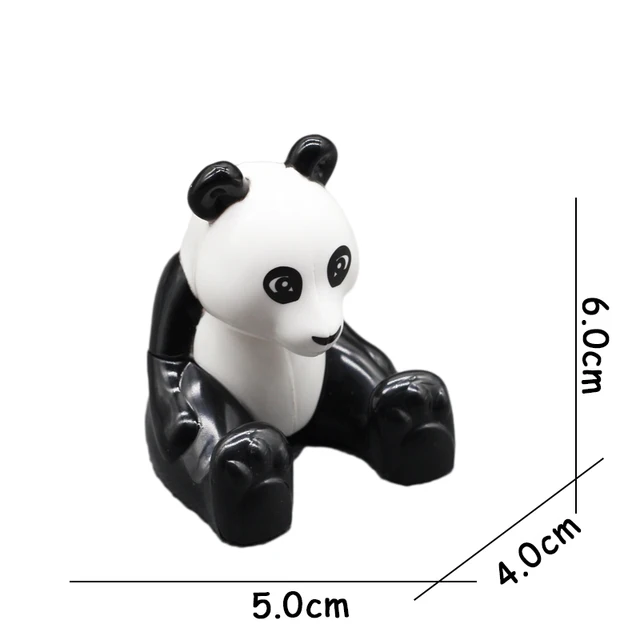 Big Size Building Blocks Animal Accessories Farm Figures Pig Rabbit Chicken Duck Dog Cat Bird horse Cow Sheep DIY Toys Gifts Panda