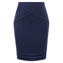 Офисные женские юбки с разрезом по бокам, облегающая юбка-карандаш, плиссированная юбка, облегающая бедра спереди, эластичная однотонная Сексуальная мини-юбка с высокой талией, OL