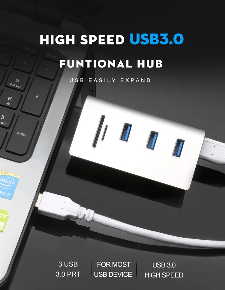 Usb-хаб Мульти USB 3,0 HDMI адаптер док-станция для MacBook Pro Аксессуары сплиттер 3 порта