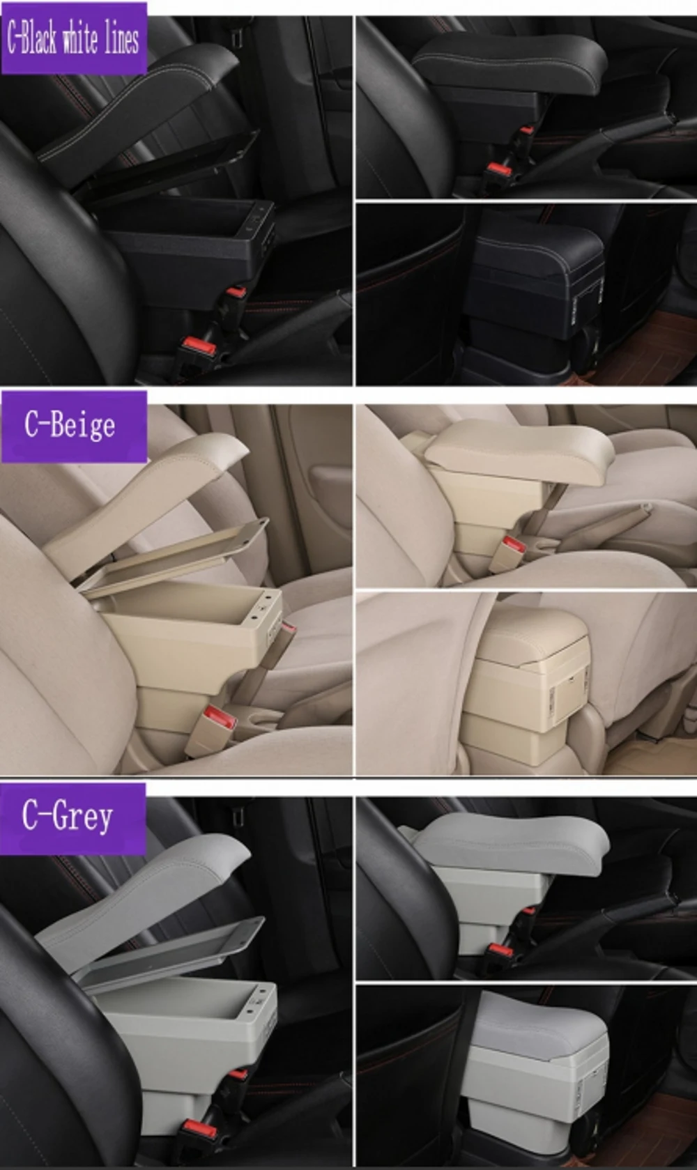 Toyota, ist Armrest Box, porta-copos, interface USB Produtos