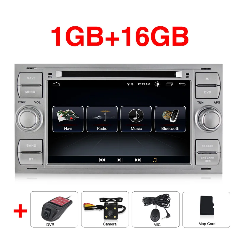 Android 8,0 Автомобильный мультимедийный dvd-плеер gps Navi для C-Max Connect Fiesta Fusion Galaxy Kuga Mondeo S-Max Focus RDS - Цвет: Car dvd camera DVR S