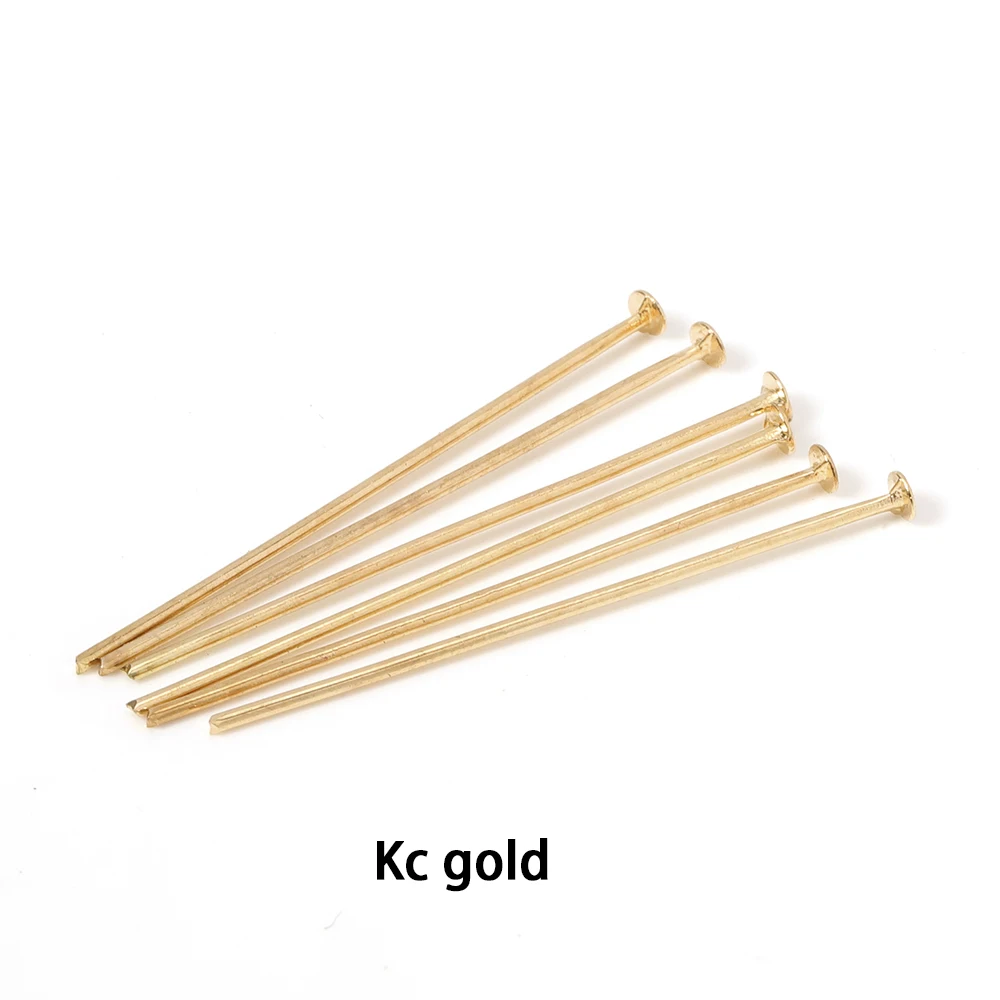 200pcs Flat Head Pins 18 20 25 30 35 40mm Eye Pins Rod Findings For Diy Jewelry Making Beading Connector Accessories Supplies