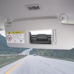 Universal Portable HD Car Makeup Mirror - Stainless Steel Sun - Shading Visor Accessory (S)