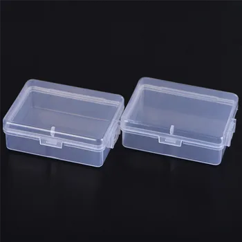 

Clear Plastic Jewelry Storage Box Collection Container Case With Lid