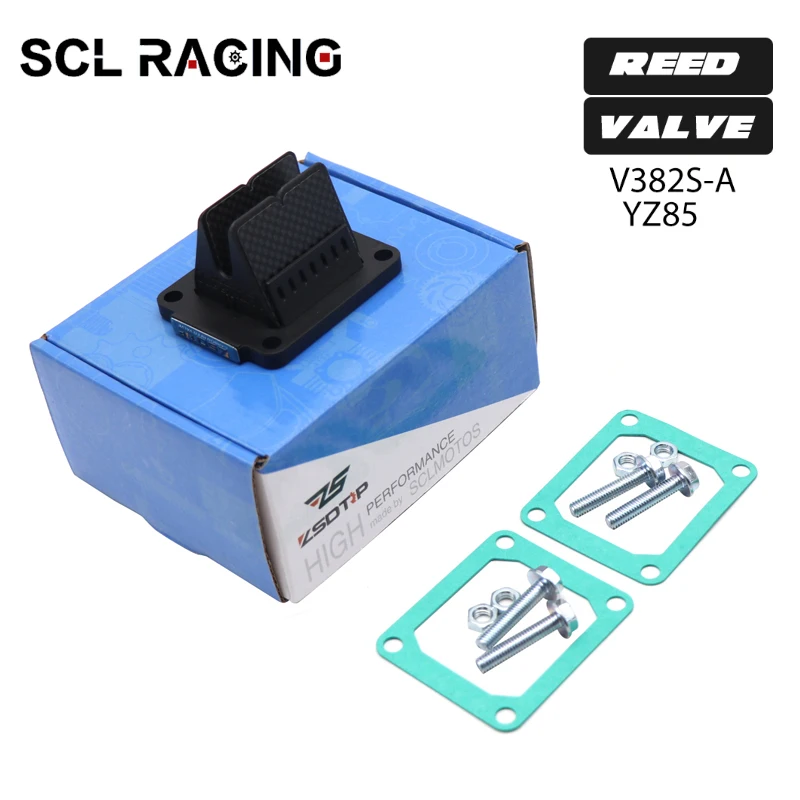 

SCL гоночный тростниковый клапан из углеродного волокна для Yamaha YZ85 2002-2019 тростниковый клапан для мотоцикла