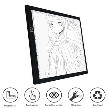 

A4 LED Copy Board Drawing Digital ie Tablet TypeC LED Drawing Tablet Electronic Art Painting with Stepless Dimming