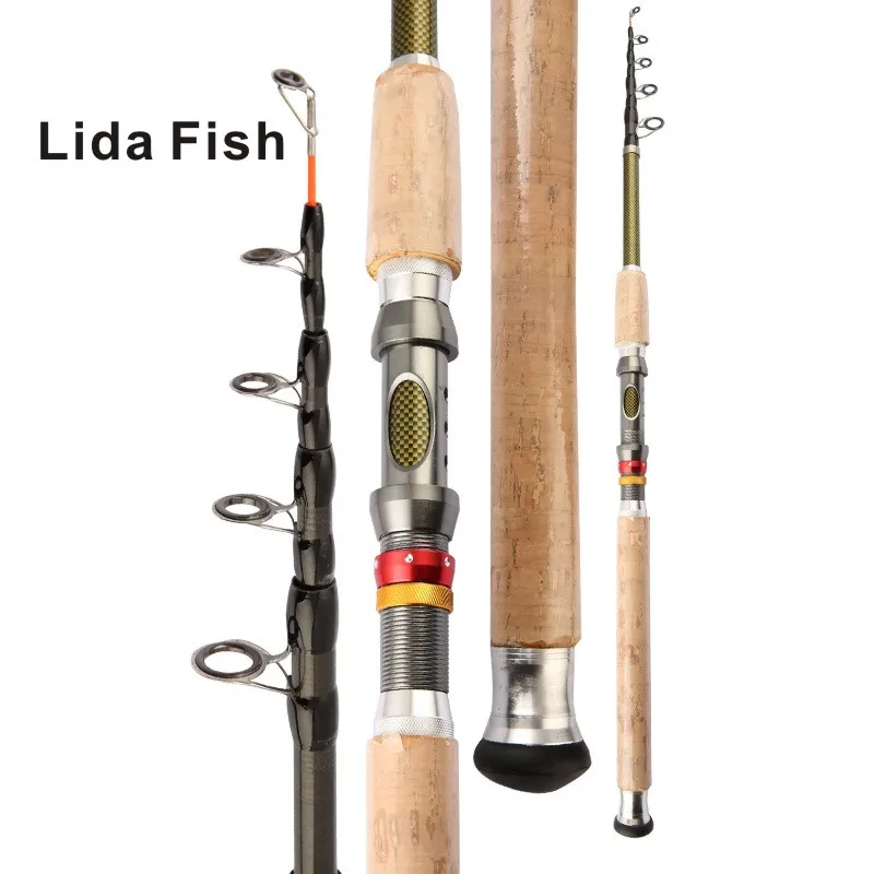 Lida Fish брендовая портативная Выдвижная дорожная Aachen углеродная морская Удочка 2,1-3,6 М удочка