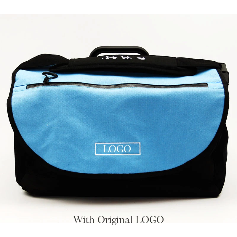 TWTOPSE S сумки водонепроницаемые велосипедные сумки на багажник для Brompton складной велосипед растительный багаж корзина с непромокаемой крышкой блок несущей - Цвет: Blue For Brompton