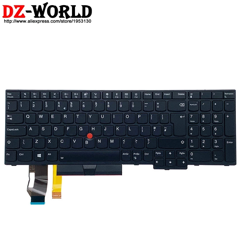 Nuova Tastiera Inglese Retroilluminata Inglese Originale Per Lenovo Thinkpad E580 E585 E590 T590 P53S L580 L590 P52 P72 P53 P73 Laptop 01Yp708