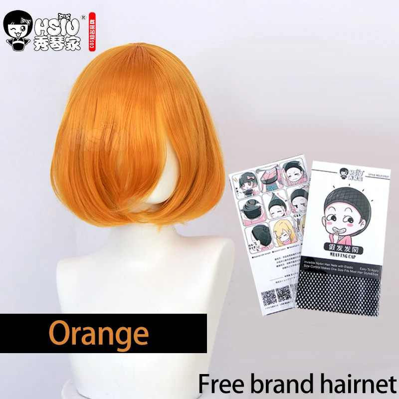 Hsiu Cosplay Wig Synthetic Short Bob Straight Hair Golden Pink Red Blue Purple For Women 35cm 23 Color Wigs & Free Cap -Zentai shop online H0f187f012c264e5db46ec984fa114781s.jpg