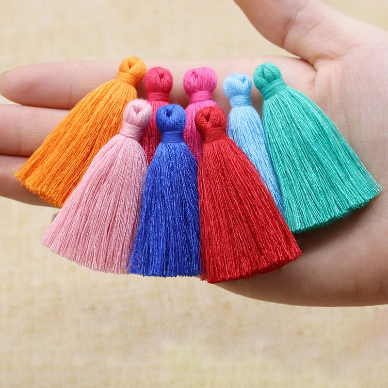 20 50Pcs 5cm Polyester Cotton Tassel Fringe Pendant DIY Craft Small