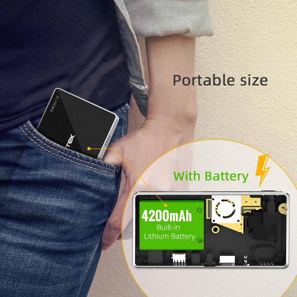 BYINTEK UFO P10 Pocket Pico Mini DLP Smart Android домашний кинотеатр Wi Fi Светодиодная лампа для Full HD 1080P