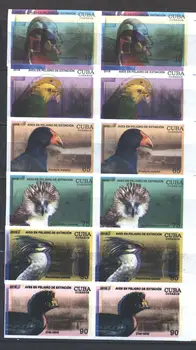 

Cuba 2018 "endangered birds-color shift pairs" MNH