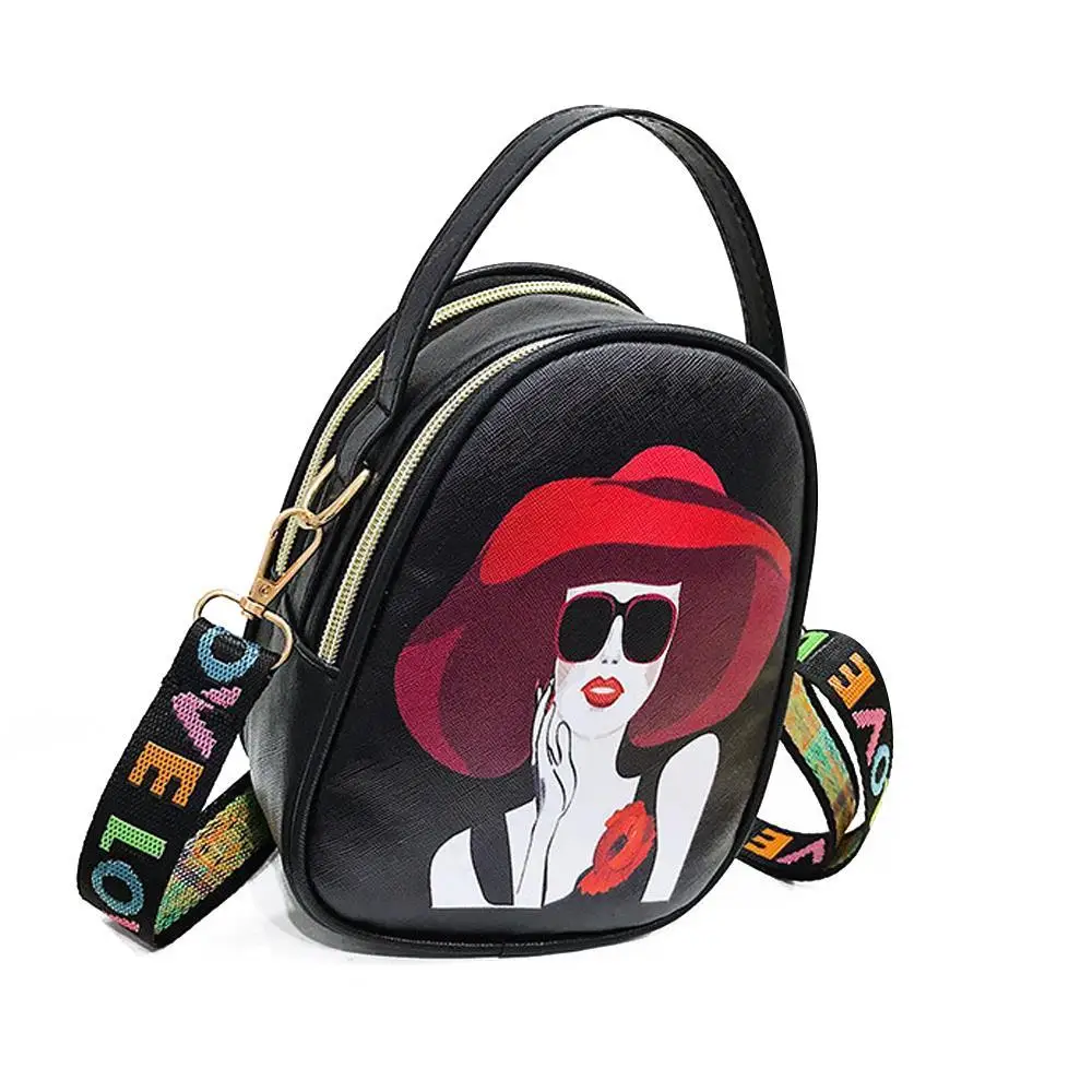 

2020 mini handbags women fashion paintings shoulder bag with long strap messenger bag purse simple style Crossbody Bags