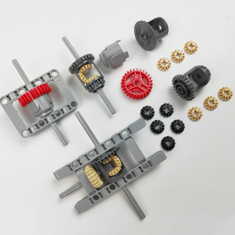 Budova bloků  mechanická diferenciál kombinovaný mechanismus diferenciál skříňka fahrwerk kompatibilní s lego high-tech díl 6573 62821