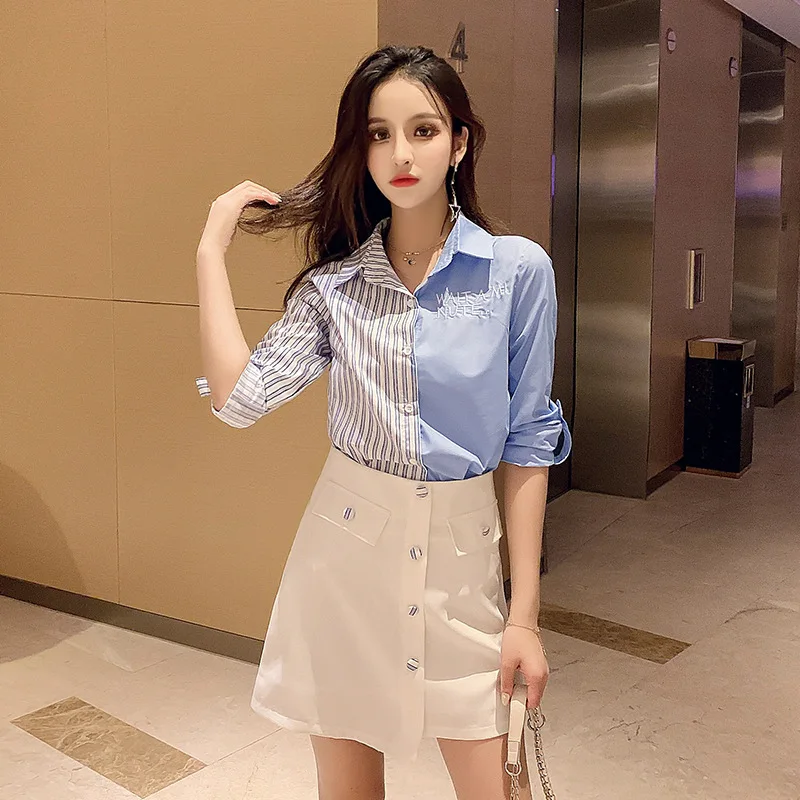

2019 Autumn Clothing New Style Korean-style French Royal Sister Dress Outfit Western Style Fashion Playful Two-Piece Set