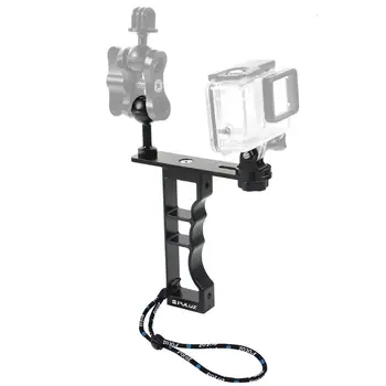 

PULUZ CNC Aluminum Single Hand Diving Photography Bracket Handheld for DJI Osmo Action/GoPro hero/Xiaoyi and Other Action Camera