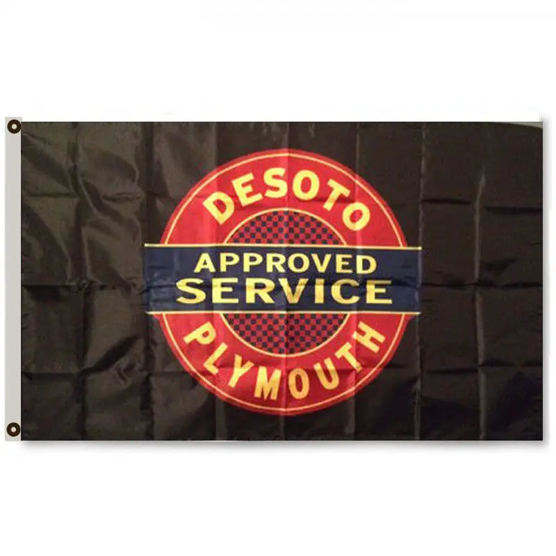3ft x 5ft3 x5ft Плимут DESOTO утвержден сервис флаг баннер Печать баннер, флаг из полиэстера Размер 150*90 см