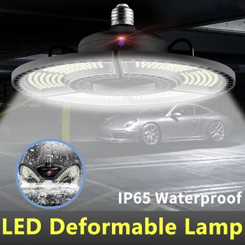 

LED Adjustable Angle High Bay Light 220V Garage Lamp E27 Super Bright Industrial Lighting Ampoule 80W 100W 120W Workshop Lights